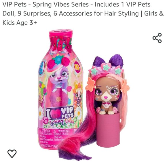 VIP Pets - Spring Vibes Series - Includes 1 VIP Pets Doll, 9 Surprises, 6 Access - Picture 1 of 8